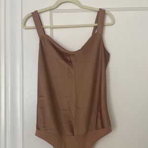 Wide Strap Cowlneck Cami Abercrombie Bodysuit